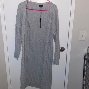 Fashion Nova long gray cardigan